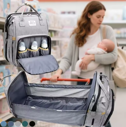 Sac à Langer Multifonction 3-en-1 | Le Berceau Nomade Ultime