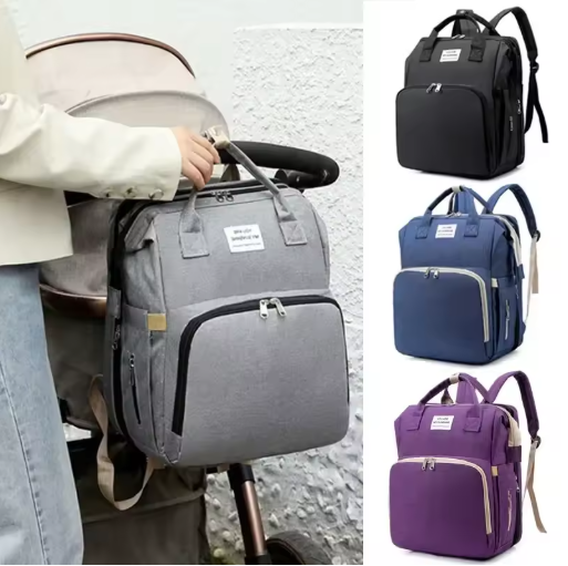 Sac à Langer Multifonction 3-en-1 | Le Berceau Nomade Ultime