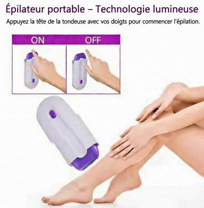 Épilateur Portable Sans Douleur | Votre Secret pour une Peau Lisse et Douce en Toute Circonstance
