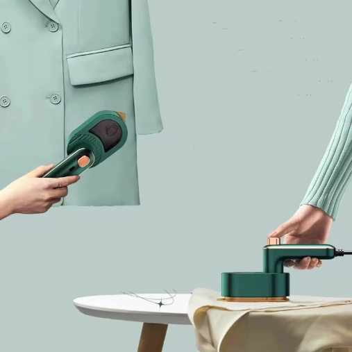 Mini Fer à Repasser Vapeur Pliable | Défroisseur Portable de Voyage 2-en-1