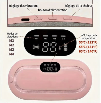 Ceinture Menstruelle Chauffante & Massante | Soulagement Instantané et Sans Fil