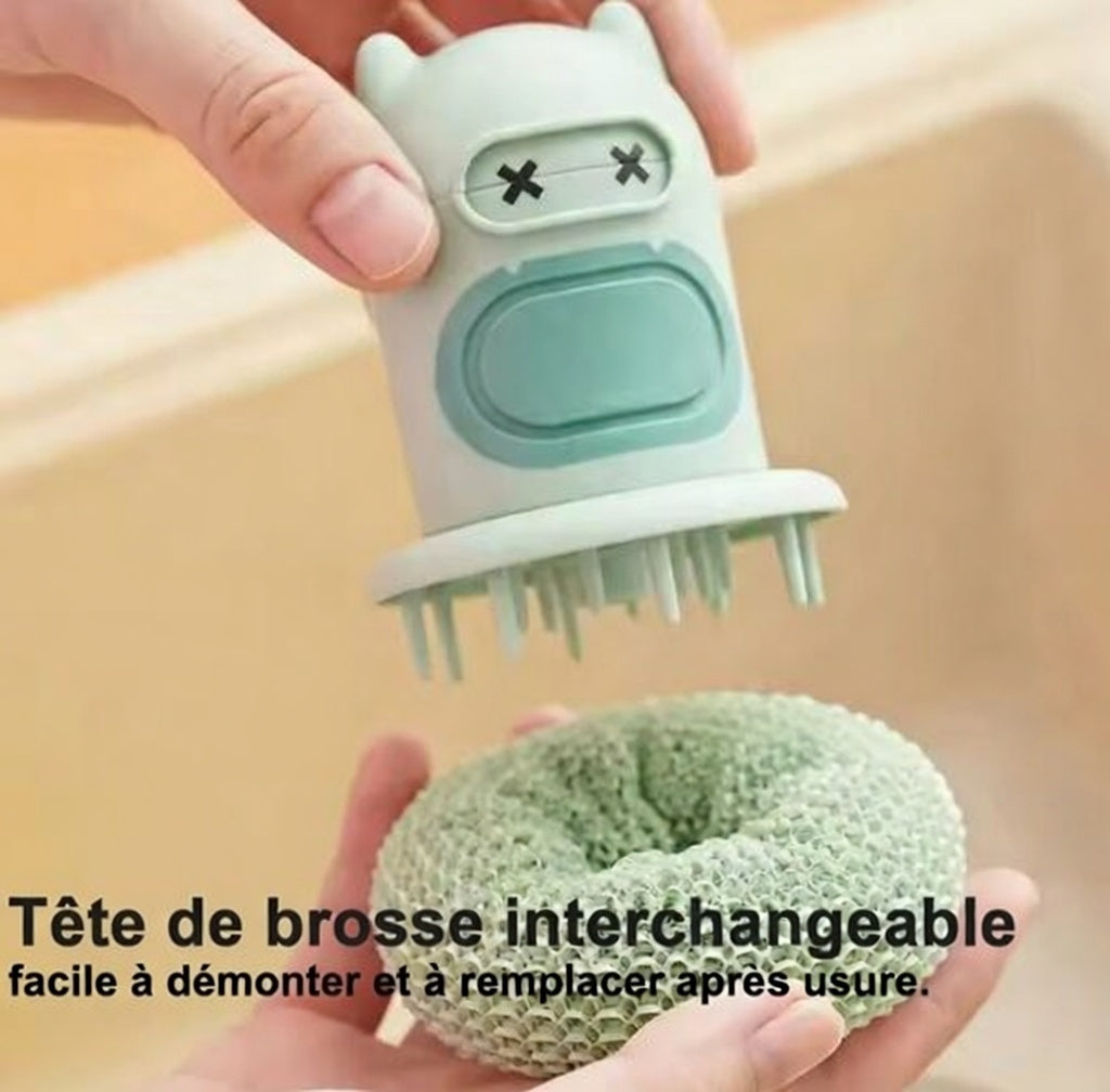 Brosse de Nettoyage à Poussoir | Frottez Moins, Nettoyez Mieux